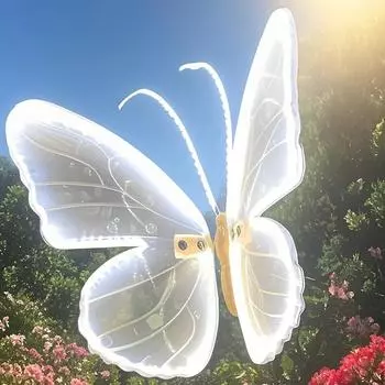 Светодиодные уличные имитационные динамические статические огни-бабочки для праздничного домашнего декора, праздничной вечеринки, украшения своими руками Static