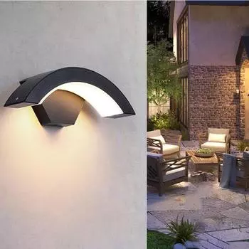 Светодиодные водонепроницаемые настенные светильники 18 Вт для внутреннего и наружного использования, настенный светильник для двора, крыльца, гостиной, коридора, спальни, настенное бра теплый белый