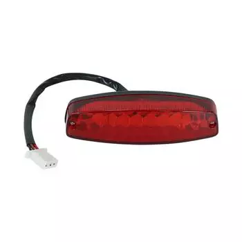 Светодиодный 3-проводной 12 В стоп-сигнал номерной знак задний фонарь красный для квадроцикла внедорожный мотоцикл беговой задний фонарь универсальный 12 В красный B36B белый