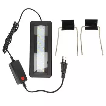 Светодиодный аквариумный светильник с выдвижным кронштейном, синий и белый свет, регулируемый таймер, для аквариумных растений