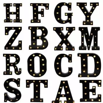 Светодиодный алфавитный шатер с буквами, вывеска, лампа, настенная лампа для дня рождения, вечеринки, домашнего декора для бара