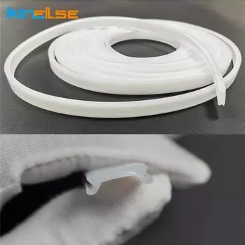 Светодиодный алюминиевый профиль силиконовый чехол U-образный канал гибкий абажур для шкафа люстра жесткий бар светильник замена аксессуары 1m