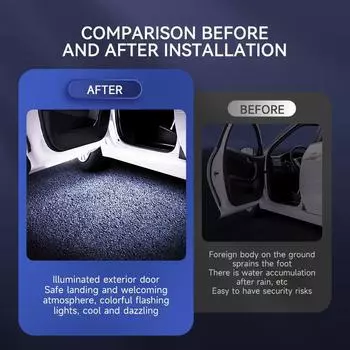 Светодиодный автомобильный предупреждающий дверной фонарь, светодиодный индукционный беспроводной магнитный противоударный стробоскоп, мигающий свет, сигнальная лампа для двери грузовика