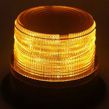 Светодиодный автомобильный сигнальный светильник, аварийная лампочка, янтарный проблесковый маячок 12 В-24 В жёлтый