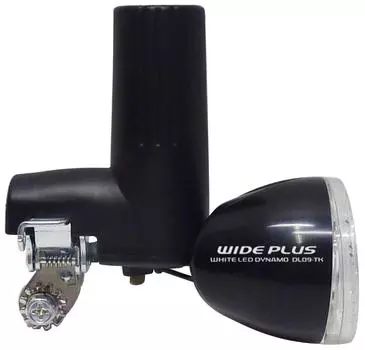 Светодиодный блок Takeda Sangyo WIDE PLUS с динамо-фарой, резиновый роликовый, черный X2KDL09K-TK
