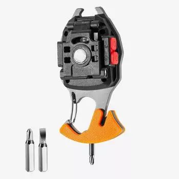 Светодиодный брелок для ключей, перезаряжаемый мини-фонарик, высокий уровень яркости, супер яркий, многофункциональный чёрный