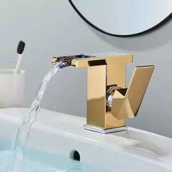 Светодиодный черный смеситель для раковины, высокий и короткий кран для ванной комнаты с одной ручкой, поток холодной и горячей воды производит электричество