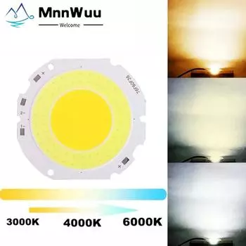 Светодиодный чип COB высокой мощности 7660, источник света DC30V150V для лампы накаливания 50 Вт 5000LM холодный белый для светодиодных прожекторов «сделай сам» 90-100V Warmwhite 30W