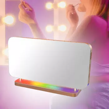 Светодиодный цифровой будильник для спальни, письменный стол с USB-портом для зарядки, цветовые режимы RGB, регулировка яркости розового золота