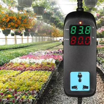 Светодиодный цифровой дисплей регулятор температуры для теплиц EU Plug