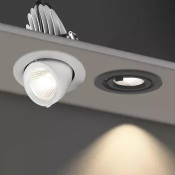 Светодиодный COB-светильник, встраиваемый светильник, регулируемый на 360 градусов, 5 Вт, 12 Вт, 20 Вт, 30 Вт, 40 Вт, точечный светильник для гостиной, офиса, торгового центра, бара, AC110-240 В Warm whtie Black