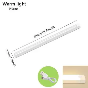 Светодиодный датчик движения, беспроводной ночник, спальня, кухня, шкаф, освещение прохода, шкаф, лестница, магнитный ночник 110mm white light