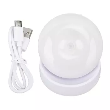 Светодиодный датчик движения, ночник, ABS, вращающийся на 360 градусов, перезаряжаемый индукционный настенный светильник для лестницы Clo Warm