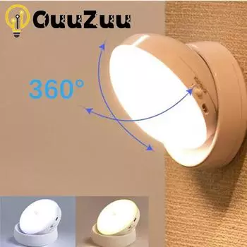Светодиодный датчик движения, ночник, беспроводной светодиодный настенный светильник, декор для спальни, для кухни, лестницы, прихожей, шкафа, шкафа, светильник