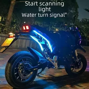 Светодиодный декоративный задний фонарь для электрического мотоцикла Monkey, комплект задних фонарей со сканирующим сигналом. Scanning model-30CM
