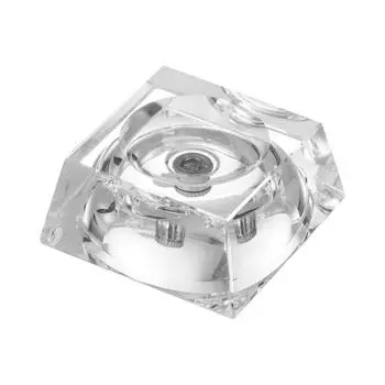 Светодиодный держатель для стеклянной сферы с изменяющимся цветом Прозрачный стеклянный светящийся пьедестал Подарок 5*5*3cm