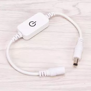 Светодиодный диммер 4A DC 12V-24V для одноцветной светодиодной ленты с сенсорным переключателем включения/выключения диммера белый