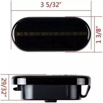 Светодиодный динамический боковой габаритный фонарь, светодиодный последовательный боковой габаритный фонарь, мигающий сигнал поворота, совместимый с Ford Fiesta Focus Fusion