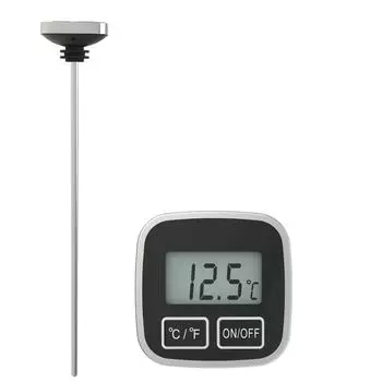 Светодиодный дисплей винный термометр цифровой датчик винный термометр дегустация вина точное измерение винный термометр диапазон серебряный