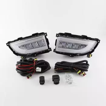 Светодиодный дневной ходовой огонь DRL с указателем поворота для Mitsubishi Lancer 2005 2006