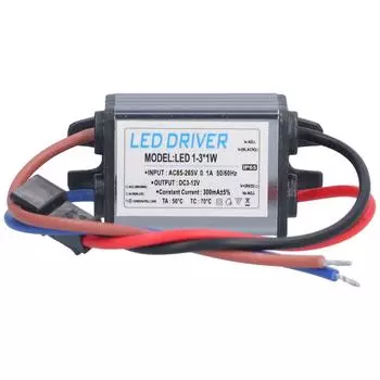 Светодиодный драйвер AC85?265 В в DC3?12 В 300 мА Блок питания Освещение Трансформатор Защита IP65 Алюминий