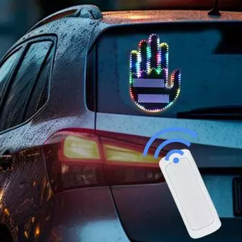 Светодиодный фонарь Car Road Mate Hand Signal с дистанционным управлением, супер яркий, регулируемый дизайн B