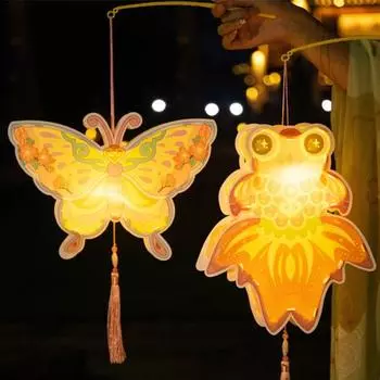 Светодиодный фонарь DIY Kit Cicada Kite Butterfly Goldfish Фонарь в китайском стиле B