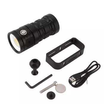 Светодиодный фонарь для дайвинга 18000LM IPX8 водонепроницаемый USB подводный фонарь для дайвинга 100M с 3