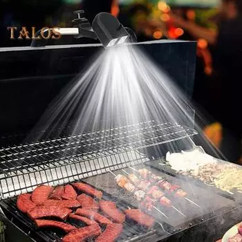 Светодиодный фонарь для гриля, супер яркий, с высоким люменом, регулируемый угол, термостойкий, водонепроницаемый, многоцелевой, для барбекю, велосипедная лампа чёрный