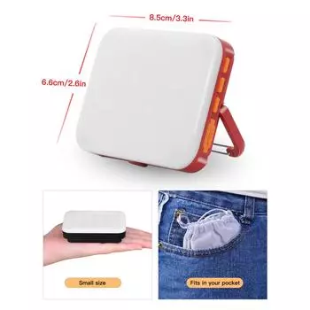 Светодиодный фонарь для кемпинга TOMSHOO, 8 режимов, перезаряжаемый USB-светильник для палатки с магнитным основанием для