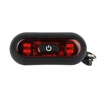 Светодиодный фонарь для мотоциклетного шлема, мигалка, велосипедные предупреждающие огни, сигнальный фонарь для мотоциклетного шлема, перезаряжаемый, водонепроницаемый чёрный