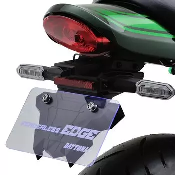 Светодиодный фонарь для номерного знака Daytona Motorcycle Fenderless, отражатель указателя поворота, в комплекте. Соответствует новым стандартам безопасности Fenderless EDGE 25793 чёрный