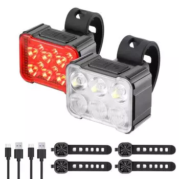 Светодиодный фонарь для велосипеда Oziral Bicycle LED Tail Ultra Front и Back High IPX4 Lighting Memory, удобный для поездок на работу и на ночной дорожный велосипед, небольшой светодиодный фонарь для шоссейного велосипеда,