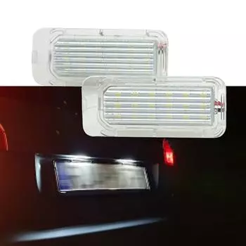 Светодиодный фонарь подсветки номерного знака автомобиля, задний фонарь Canbus, белый 12 В 6000 К для Ford Focus 5D Fiesta Mondeo MK4, лампочки для автомобильных номеров белый