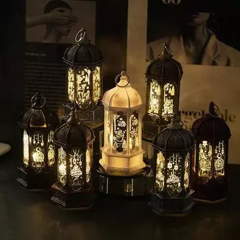 Светодиодный фонарь Рамадан, лампа Ид Мубарак Мум, звезда, ветровые огни, украшения для дома, исламские мусульманские вечерние подарки