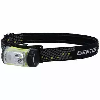 Светодиодный фонарь с функцией мигания GENTOS [Яркость 250 люмен/Практичное освещение 5 часов/Пыленепроницаемый/Защита от брызг/Красный дополнительный светодиод] Использует 3 батарейки типа ААА Gambi