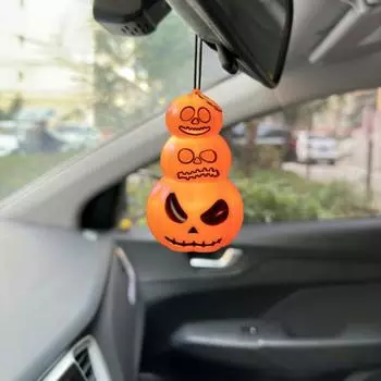 Светодиодный фонарь в виде тыквы на Хэллоуин, реалистичный 3-уровневый светильник в виде тыквы с жутким лицом для декора сада, патио, крыльца на Хэллоуин 1pc