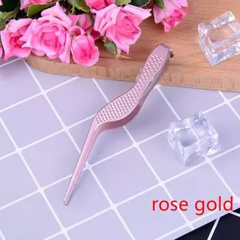 Светодиодный фонарик для удаления ушной серы, пинцет для чистки ушей, инструмент для ухода за ушами розового золота