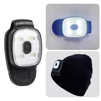 Светодиодный фонарик-клипса IPX4 водонепроницаемый налобный фонарь небольшой налобный фонарь для кемпинга походов