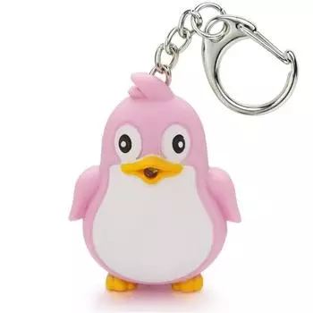 Светодиодный фонарик Пингвин Брелок Забавный Животный Светодиодный Брелок Детский Подарок Звуковой Световой Брелок Брелок для Ключей Автомобиля