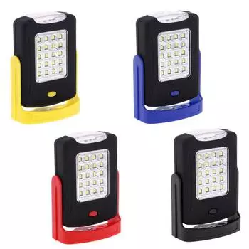 Светодиодный фонарик, рабочий свет, подставка на 360 градусов, уличный фонарь, палатка с магнитным крючком 1PCS красный