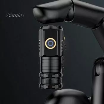 Светодиодный фонарик с 5 режимами света, супер яркий, водонепроницаемый, перезаряжаемый, универсальный, мощный, аварийный фонарь B