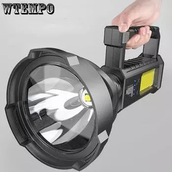 Светодиодный фонарик, сильный свет, перезаряжаемый, с дистанционным управлением, приподнятый прожектор, супер яркий уличный военный бытовой светильник для грыжи 18000