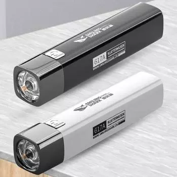 Светодиодный фонарик USB IPX6 с зарядкой от воды портативный ударопрочный фонарик для рыбалки чёрный