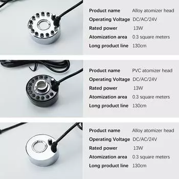 Светодиодный фонтан для воды на Хэллоуин, пруд, туманообразователь, мини-генератор тумана, распылитель для пруда, сада, украшение для Хэллоуина, Рождественской вечеринки