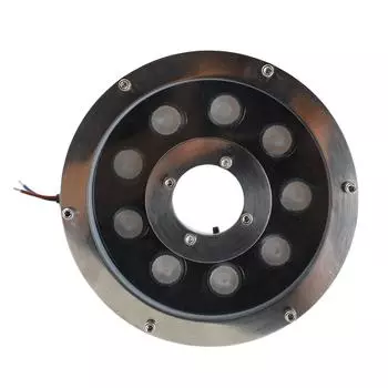 Светодиодный фонтанный светильник из нержавеющей стали с высокой яркостью, подводный ландшафтный прожектор White 6W