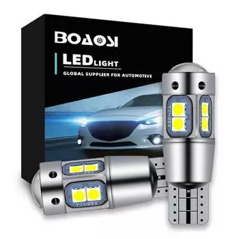 Светодиодный габаритный фонарь Canbus T10 W5W, клиновой светильник для Mitsubishi asx lancer 10 outlander 2013 pajero l200 белый