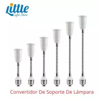 Светодиодный индикатор Enchufe De Bombilla, конвертер портативной лампы Portalmparas De Bombilla E27, гибкий адаптер расширения, черный,