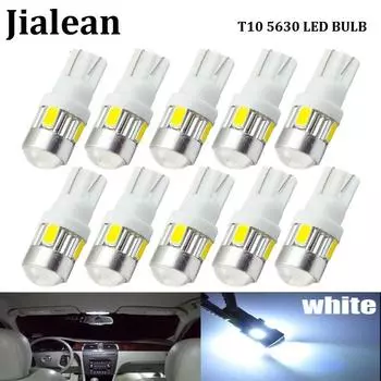 Светодиодный индикатор T10 501 194 W5W 5630 Светодиодный SMD автомобильный HID Canbus без ошибок клиновая лампочка 1pc белый
