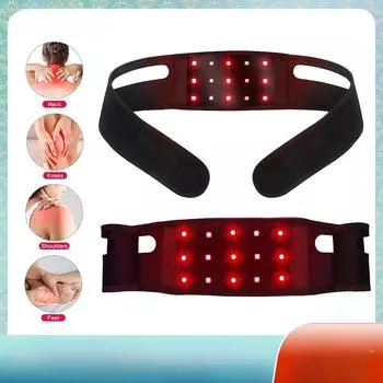 Светодиодный инфракрасный терапевтический ремешок для подбородка с V-образной подтяжкой лица Светодиодная фотонная терапия Подушечка для похудения лица Носимый ремешок для облегчения боли UK